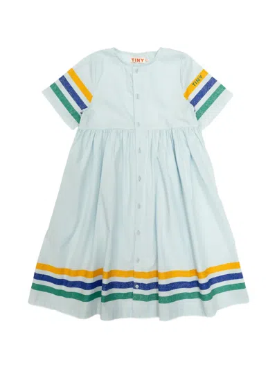 Tiny Cottons Striped Dress In Blue