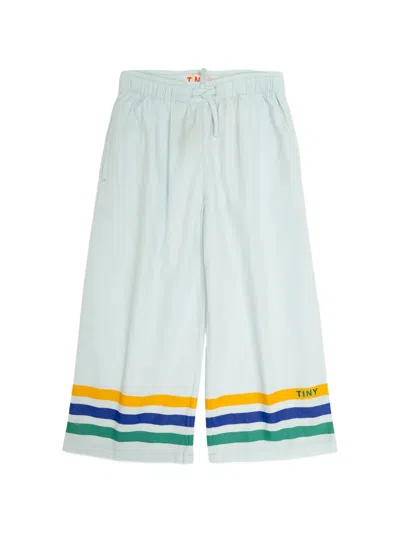 Tiny Cottons Striped Trousers In Blue