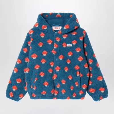 Tiny Cottons Tiny Mushroom Pattern Fleece Jacket In Multicolor