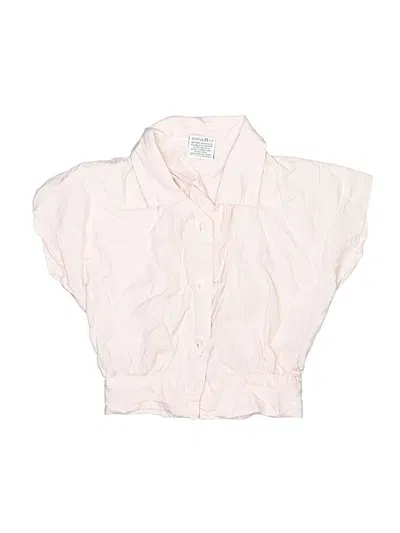 Pre-owned Tiny Girl Kids' Short Sleeve Blouse In Pink