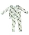 Tiny Knot Co. Baby Boys And Girls 2-piece Long Sleeve Pajama Set In Mint Daze