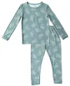Tiny Knot Co. Baby Boys And Girls 2-piece Long Sleeve Pajama Set In Peace Out Reagan