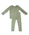 Tiny Knot Co. Baby Boys And Girls 2-piece Long Sleeve Pajama Set In Sage