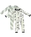 Tiny Knot Co. Baby Boys And Girls 4-piece Long Sleeve Pajama Set In Cool Kid