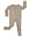 Tiny Knot Co. Baby Boys And Girls Convertible 2 Way Zippered Footed Coverall In Canyon