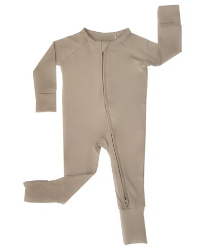 Tiny Knot Co. Baby Boys And Girls Convertible 2 Way Zippered Footed Coverall In Canyon