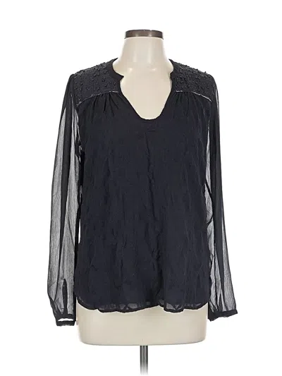 Pre-owned Tiny Long Sleeve Blouse In Black