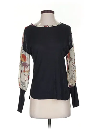 Pre-owned Tiny Long Sleeve Blouse In Black