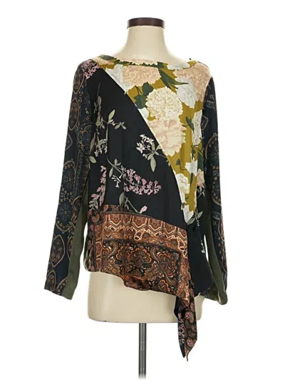 Pre-owned Tiny Long Sleeve Blouse In Black