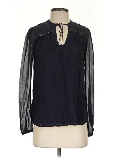Pre-owned Tiny Long Sleeve Blouse In Black