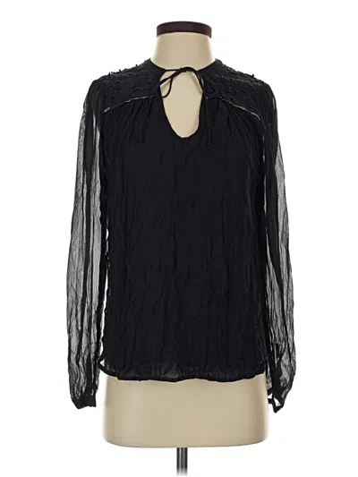 Pre-owned Tiny Long Sleeve Blouse In Black