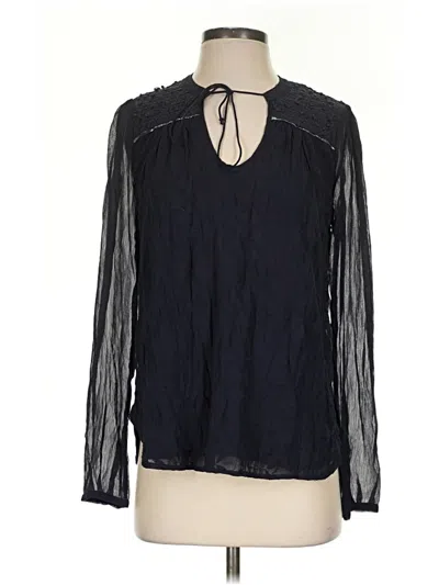 Pre-owned Tiny Long Sleeve Blouse In Black