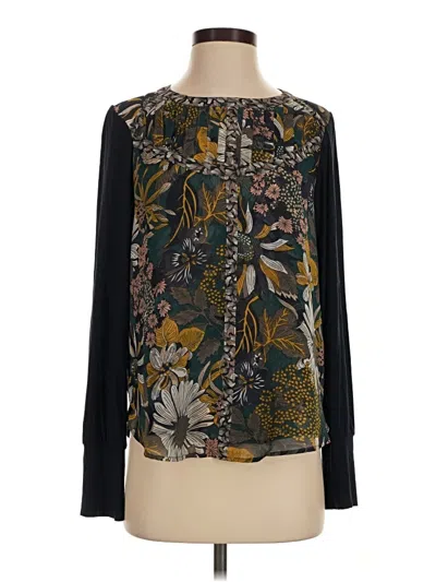 Pre-owned Tiny Long Sleeve Blouse In Black