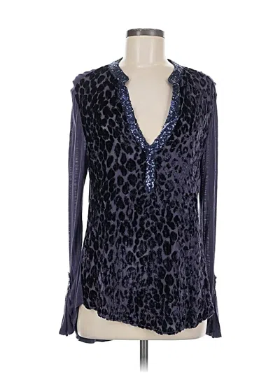 Pre-owned Tiny Long Sleeve Blouse In Blue