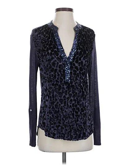 Pre-owned Tiny Long Sleeve Blouse In Blue