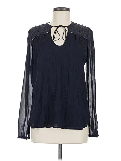 Pre-owned Tiny Long Sleeve Blouse In Blue