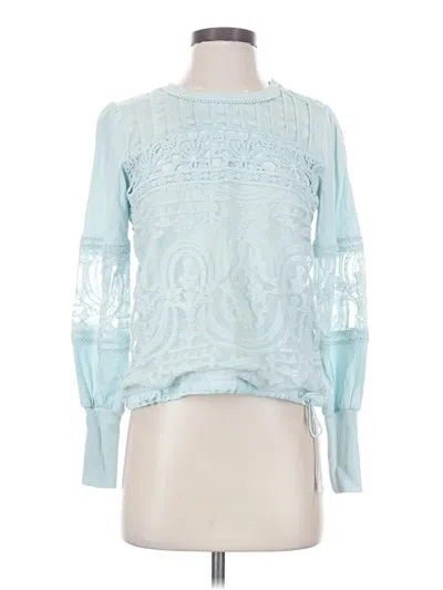 Pre-owned Tiny Long Sleeve Blouse In Blue