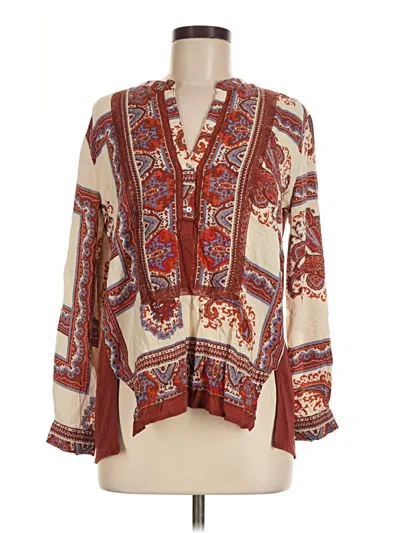 Pre-owned Tiny Long Sleeve Blouse In Brown
