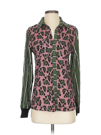Pre-owned Tiny Long Sleeve Blouse In Green