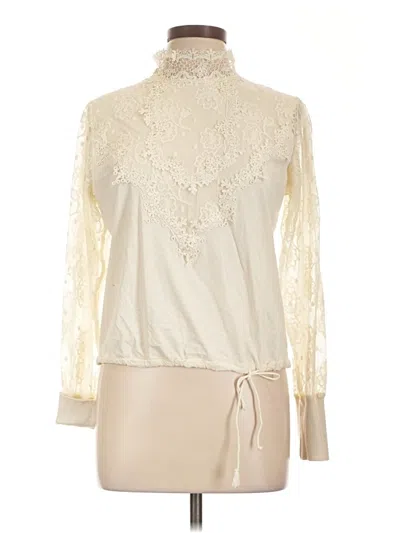 Pre-owned Tiny Long Sleeve Blouse In Ivory