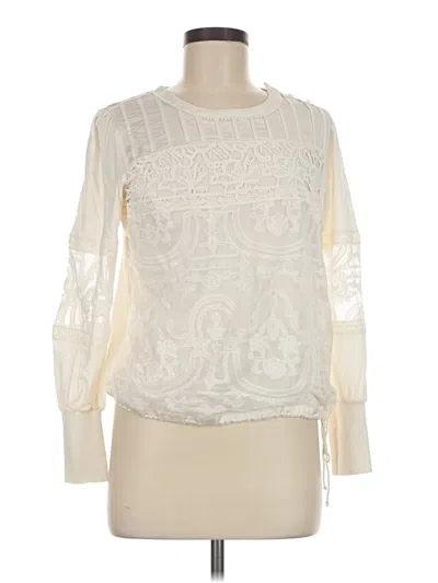 Pre-owned Tiny Long Sleeve Blouse In Ivory