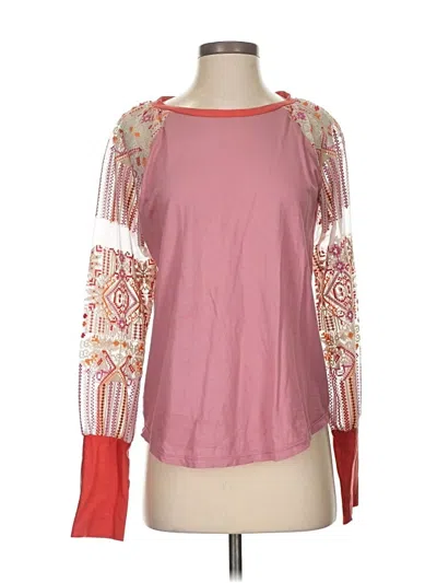 Pre-owned Tiny Long Sleeve Blouse In Pink