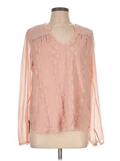 Pre-owned Tiny Long Sleeve Blouse In Pink