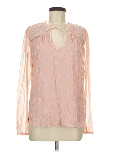 Pre-owned Tiny Long Sleeve Blouse In Pink
