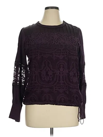 Pre-owned Tiny Long Sleeve Blouse In Purple