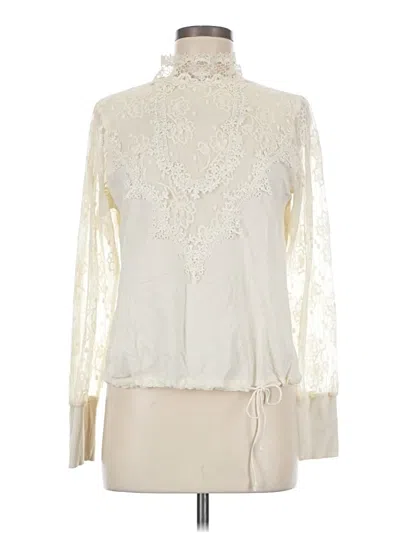 Pre-owned Tiny Long Sleeve Blouse In White