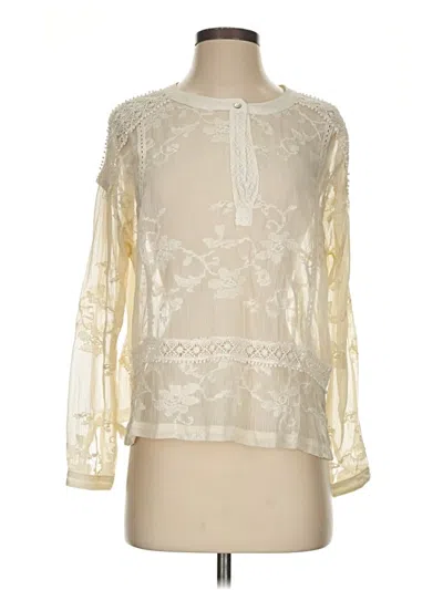 Pre-owned Tiny Long Sleeve Blouse In White