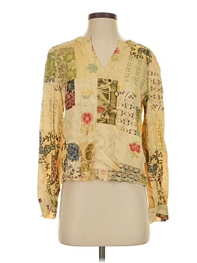 Pre-owned Tiny Long Sleeve Blouse In Yellow