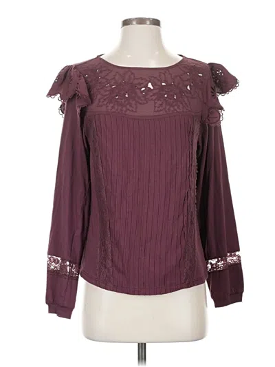 Pre-owned Tiny Long Sleeve T-shirt In Burgundy