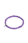 Tiny Rituals Amethyst Energy Bracelet In Purple