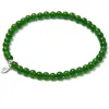 Tiny Rituals Jade Energy Bracelet In Dark Green