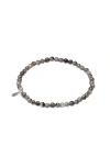 Tiny Rituals Larvikite Labradorite Energy Bracelet In Black Labradorite