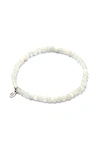Tiny Rituals Moonstone Energy Bracelet In Off-white