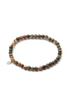 Tiny Rituals Natural Ocean Jasper Energy Bracelet In Brown/green