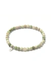 Tiny Rituals Peace Jade Energy Bracelet In Light Green/cream