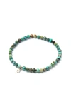 Tiny Rituals Real Genuine Turquoise Energy Bracelet In Turquoise