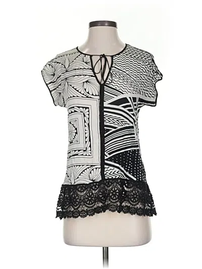 Pre-owned Tiny Short Sleeve Blouse In Black