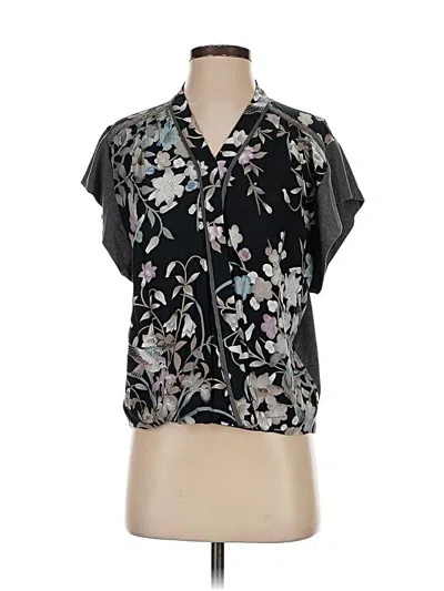 Pre-owned Tiny Short Sleeve Blouse In Black