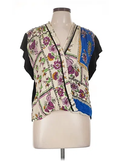 Pre-owned Tiny Short Sleeve Blouse In Black