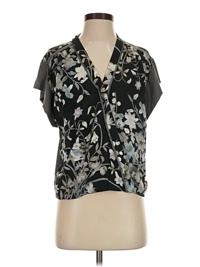 Pre-owned Tiny Short Sleeve Blouse In Black