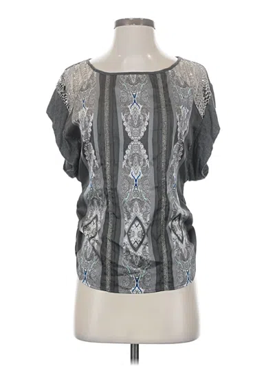 Pre-owned Tiny Short Sleeve Blouse In Silver