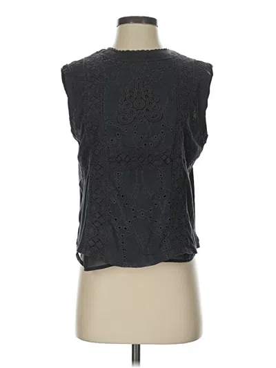Pre-owned Tiny Sleeveless Blouse In Black