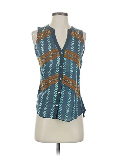 Pre-owned Tiny Sleeveless Blouse In Blue