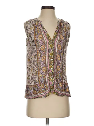 Pre-owned Tiny Sleeveless Blouse In Brown