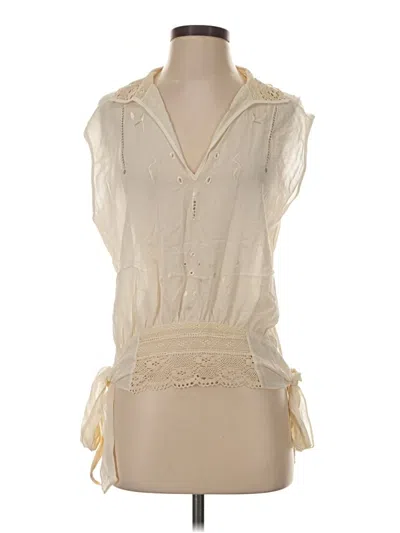 Pre-owned Tiny Sleeveless Blouse In Ivory