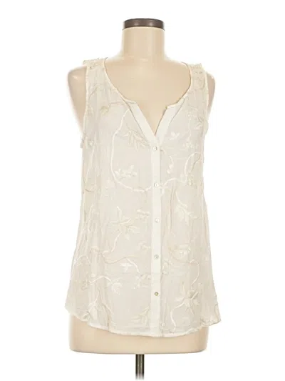 Pre-owned Tiny Sleeveless Blouse In Ivory